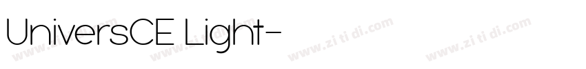 UniversCE Light字体转换